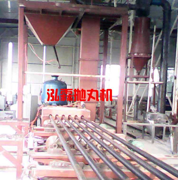 鋼管內壁噴砂除鏽拋丸機設備