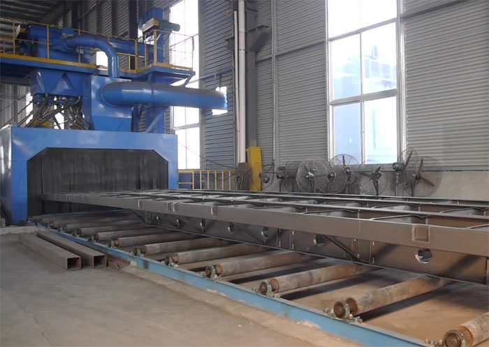 掛車底盤拋丸除鏽機 掛車底盤拋丸除鏽機