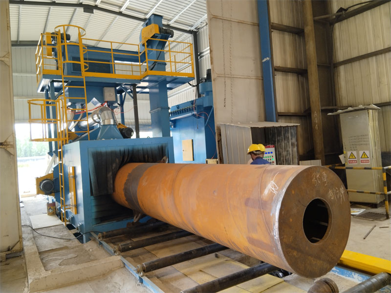 鋼管外壁拋丸機清理之前的效果圖 鋼管外壁拋丸機清理之前的效果圖